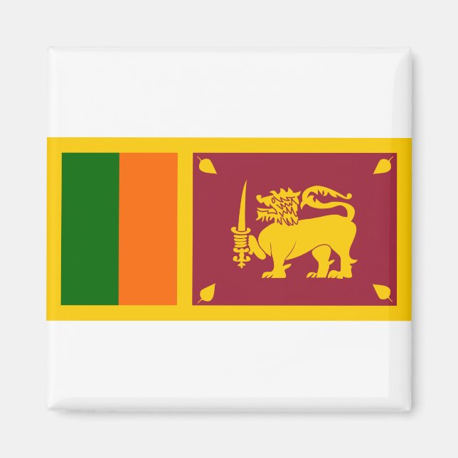 Imán Bandera de Sri Lanka (Frente)
