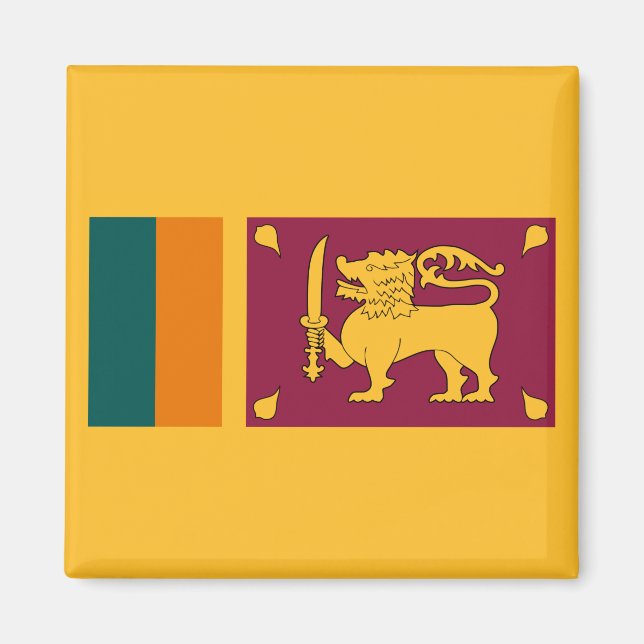 Imán Bandera de Sri Lanka (Frente)