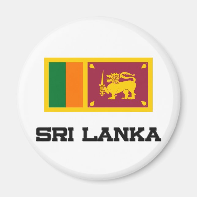 Imán Bandera de Sri Lanka (Frente)