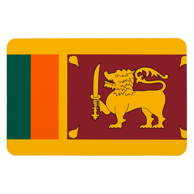 Imán Bandera de Sri Lanka (Horizontal)