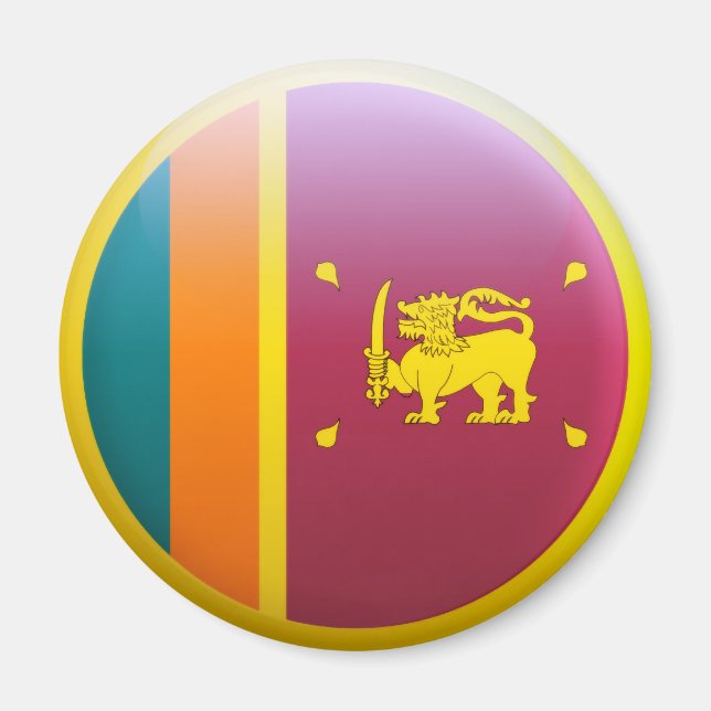 Imán Bandera de Sri Lanka (Frente)