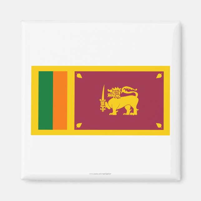 Imán Bandera de Sri Lanka (Frente)