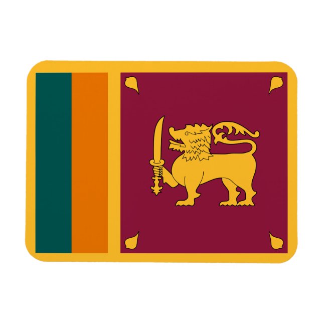 Imán Bandera de Sri Lanka (Horizontal)