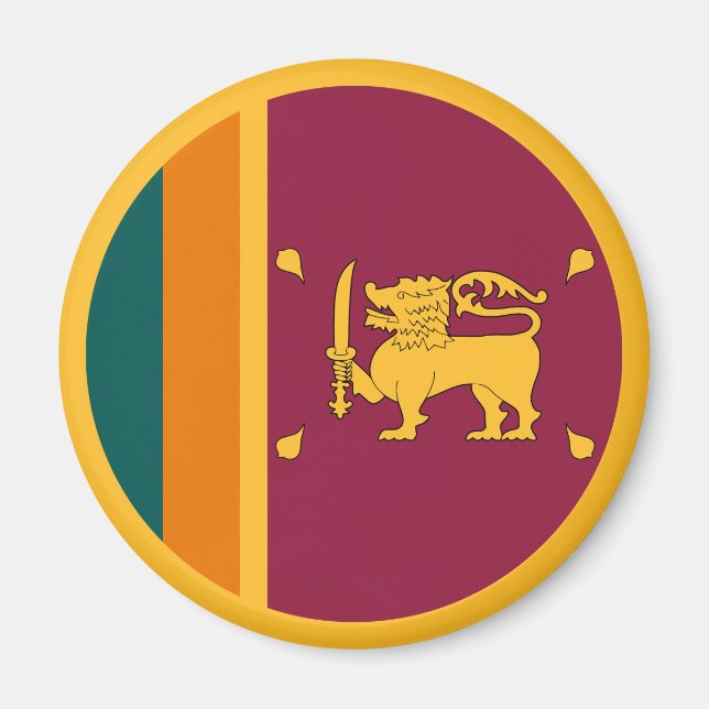 Imán Bandera de Sri Lanka (Frente)