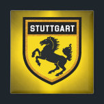 Imán Bandera de Stuttgart<br><div class="desc">Bandera de Stuttgart</div>