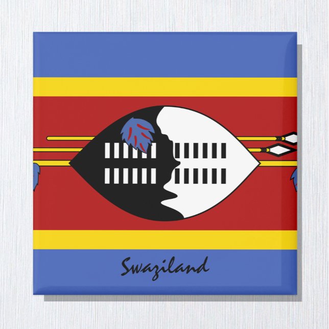 Imán Bandera de Suazilandia y hinchas de feriados y dep (Subido por el creador)