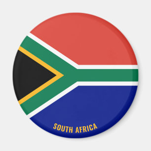 Imán Bandera de Sudáfrica cautiva patriótico