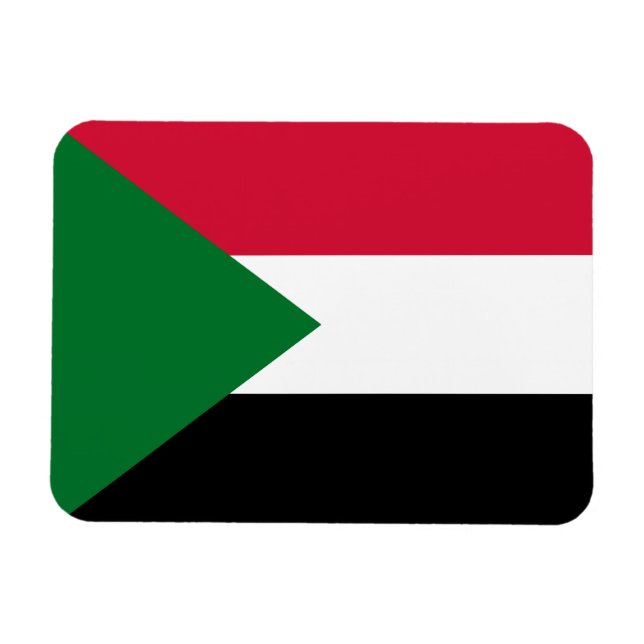 Imán Bandera de Sudán (Horizontal)