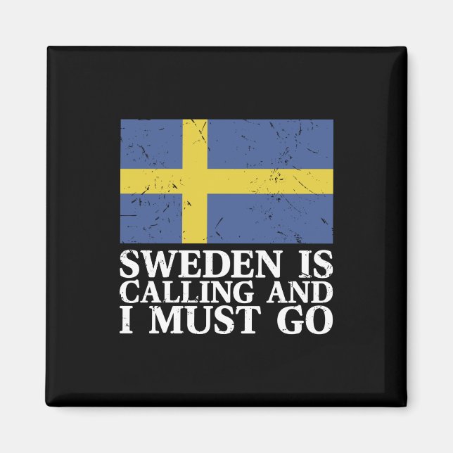 Imán Bandera de Suecia (Frente)