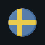 Imán Bandera de Suecia<br><div class="desc">¡Un regalo ideal para todos los patriotas de su país!</div>