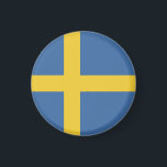 Imán Bandera de Suecia<br><div class="desc">¡Un regalo ideal para todos los patriotas de su país!</div>