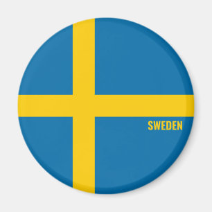 Imán Bandera de Suecia encantadora patriótica