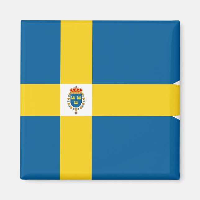 Imán Bandera de Suecia-Royal (Frente)