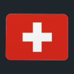 Imán Bandera de Suiza<br><div class="desc">Bandera patriótica de Suiza.</div>