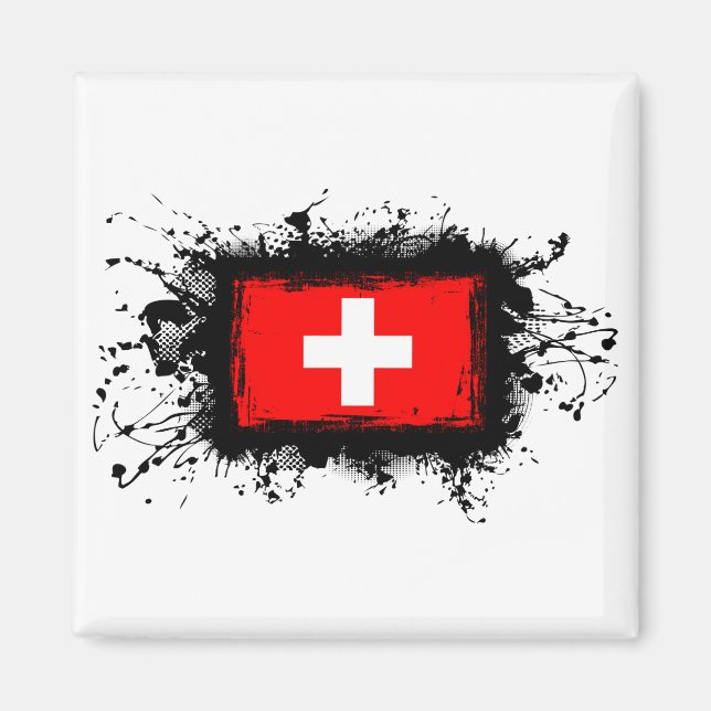 Imán Bandera de Suiza (Frente)