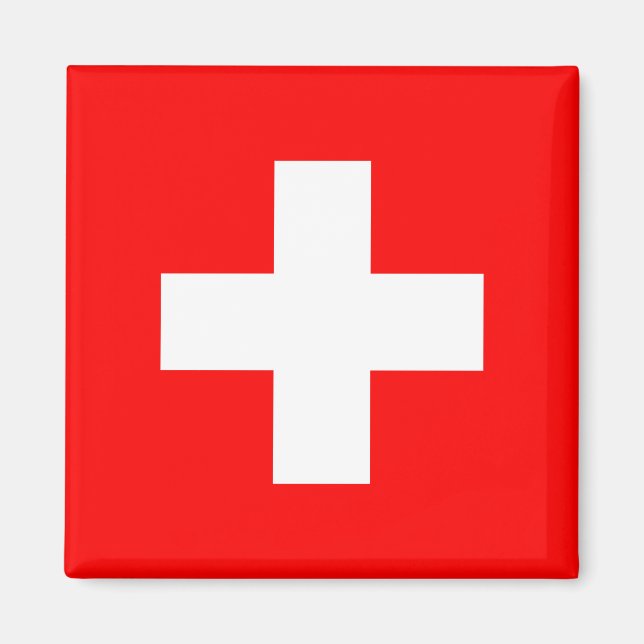 Imán Bandera de Suiza (Suiza) (Frente)