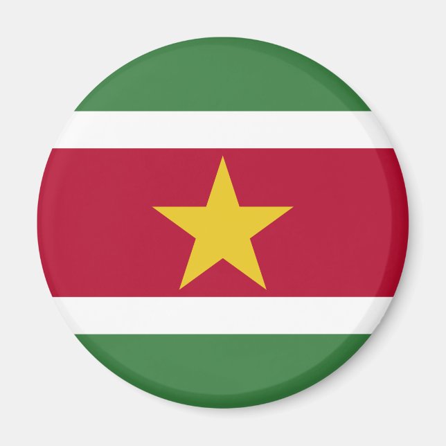 Imán Bandera de Surinam (Frente)