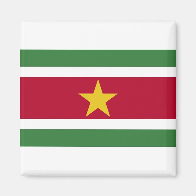 Imán Bandera de Surinam (Frente)