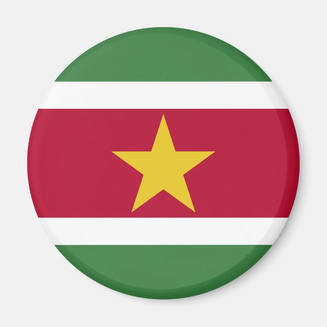 Imán Bandera de Surinam (Frente)