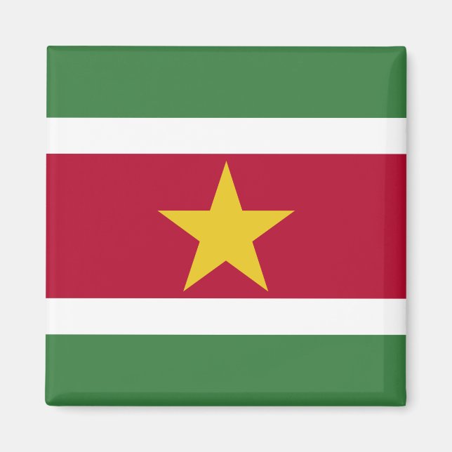 Imán Bandera de Surinam (Frente)