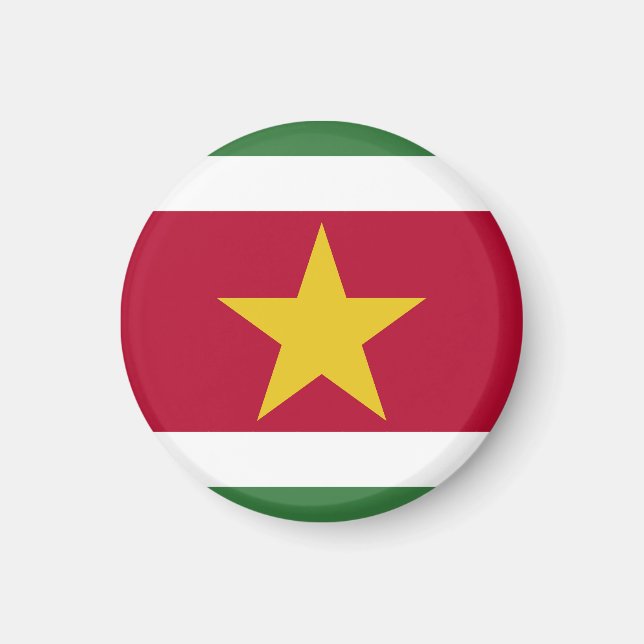 Imán Bandera de Surinam (Frente)