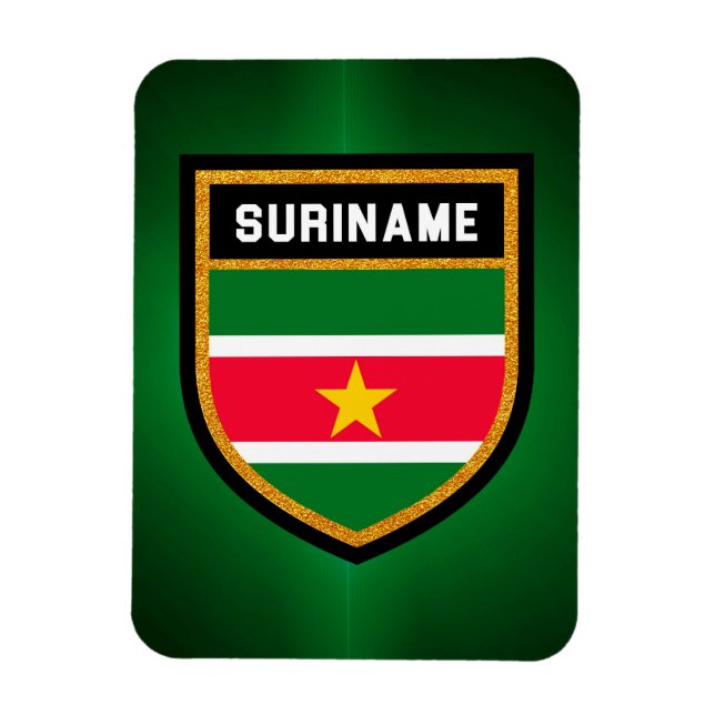 Imán Bandera de Surinam (Vertical)