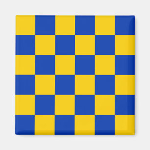 Imán Bandera de Surrey (estampado de cuadros azul y ama