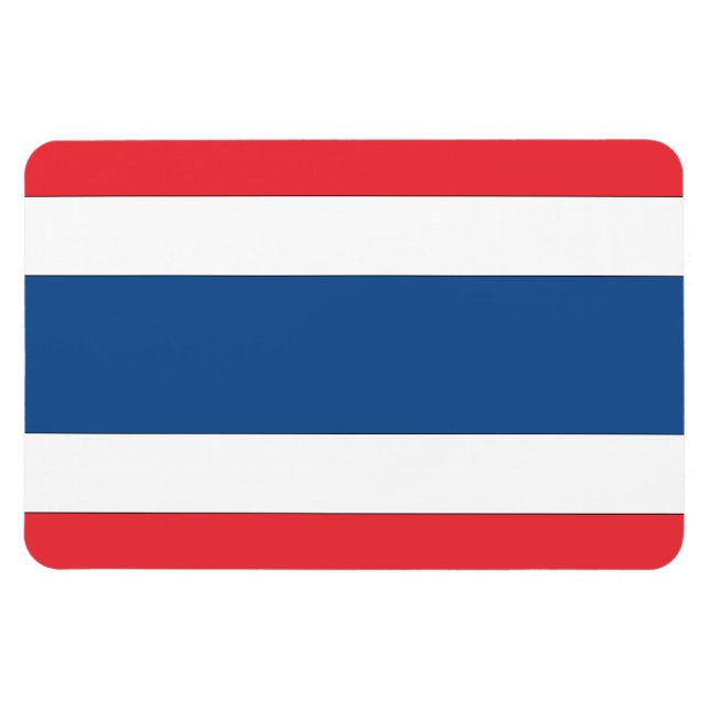 Imán Bandera de Tailandia (Horizontal)