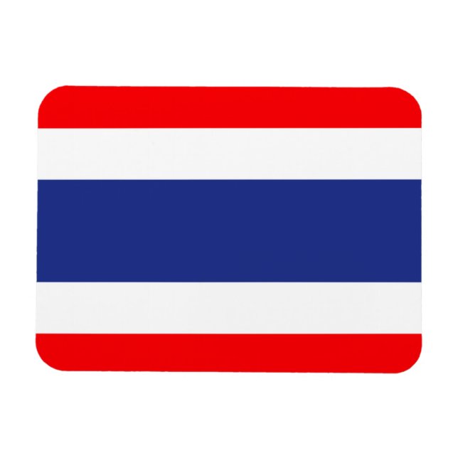 Imán Bandera de Tailandia (Horizontal)