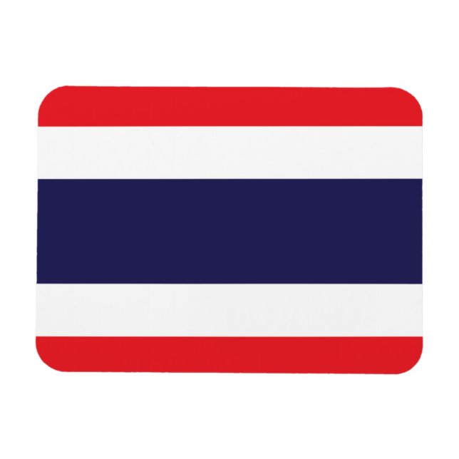 Imán Bandera de Tailandia (Horizontal)