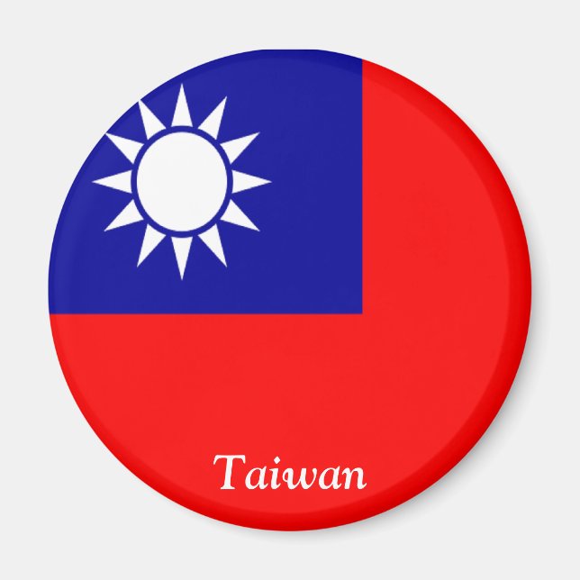 Imán Bandera de Taiwán (Frente)