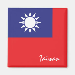 Imán Bandera de Taiwán y hinchas de feriado y deportes