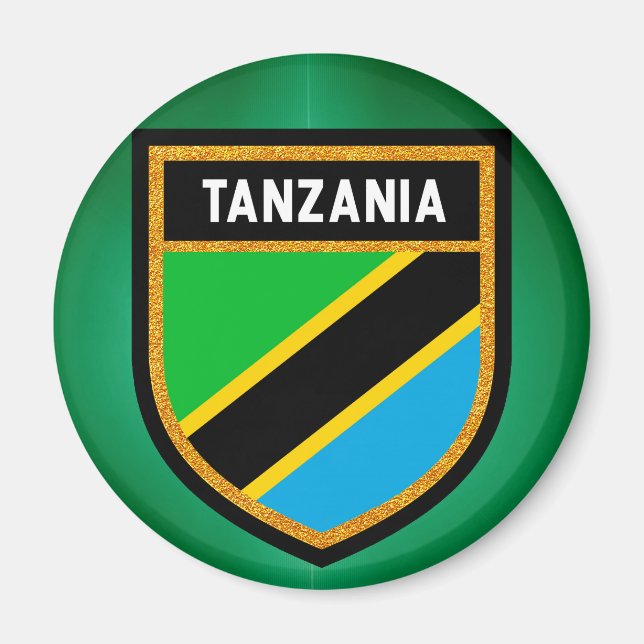 Imán Bandera de Tanzania (Frente)