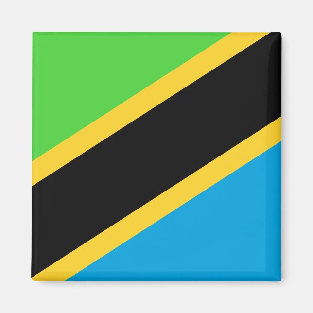 Imán Bandera de Tanzania (Frente)