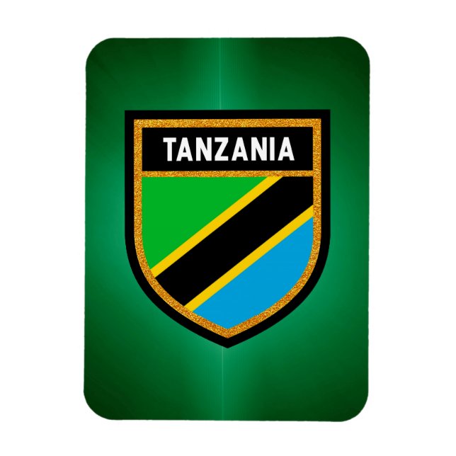 Imán Bandera de Tanzania (Vertical)