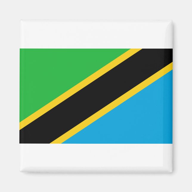 Imán Bandera de Tanzania (Frente)