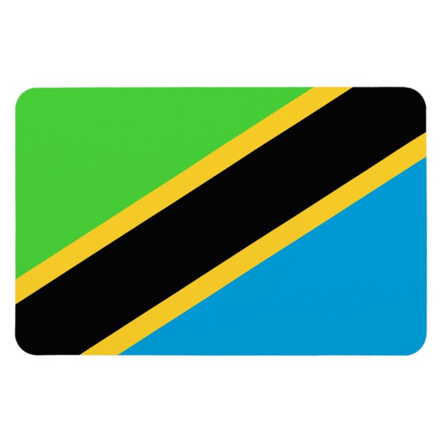 Imán Bandera de Tanzania (Horizontal)