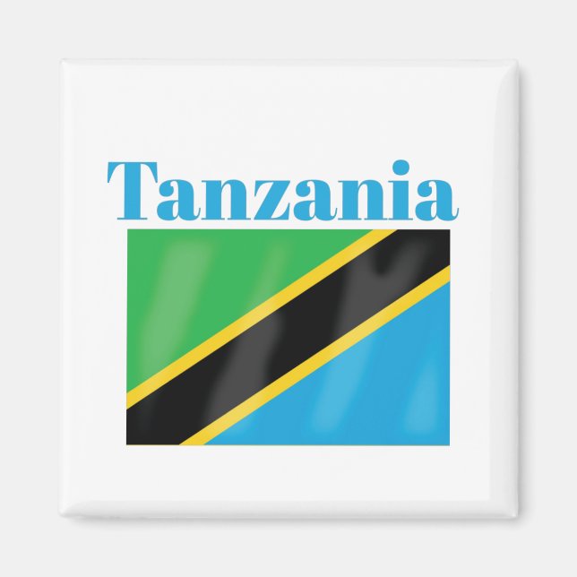 Imán Bandera de Tanzania (Frente)