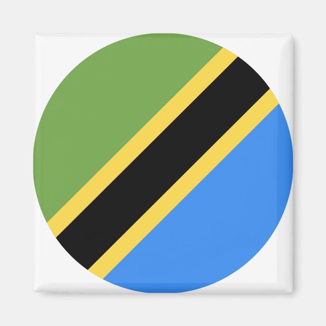 Imán Bandera de Tanzania (Frente)