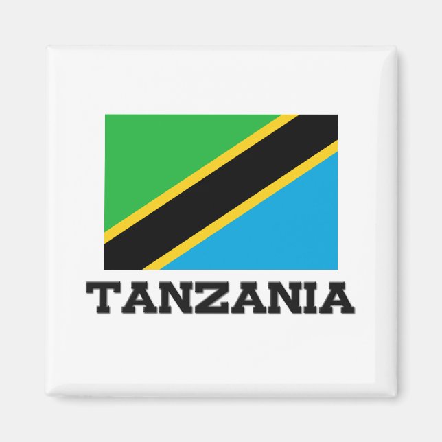 Imán Bandera de Tanzania (Frente)