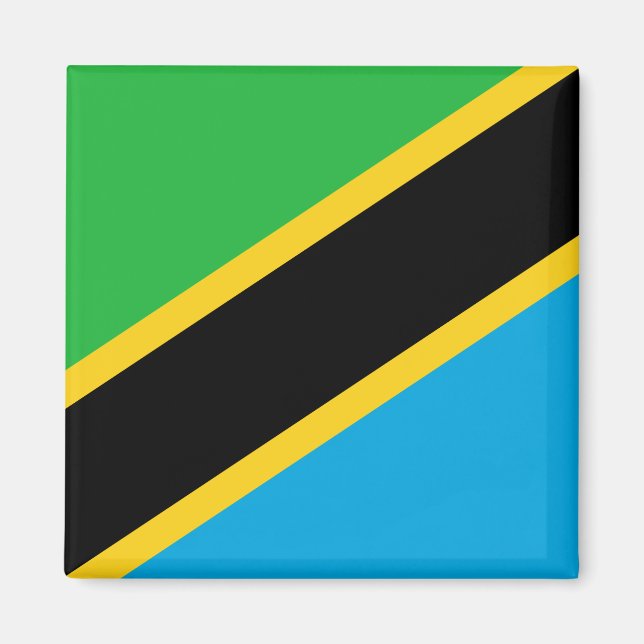 Imán Bandera de Tanzania (Frente)