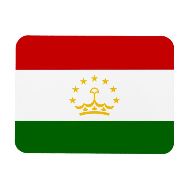Imán Bandera de Tayikistán (Horizontal)