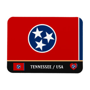 Imán Bandera de Tennessee y Estado de Tennessee/Estados