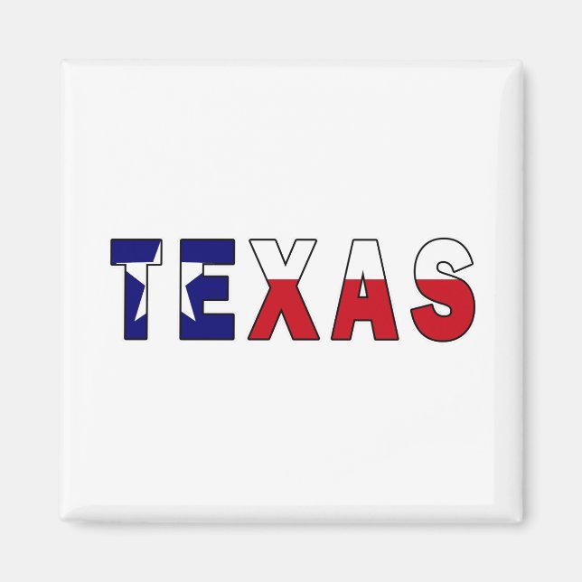 Imán Bandera de Texas (Frente)