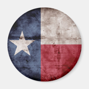 Imán Bandera de Texas destripada;