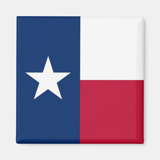 Imán Bandera de Texas: Longhorns, el estado de la solit (Frente)