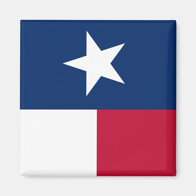 Imán Bandera de Texas (vertical) (Frente)