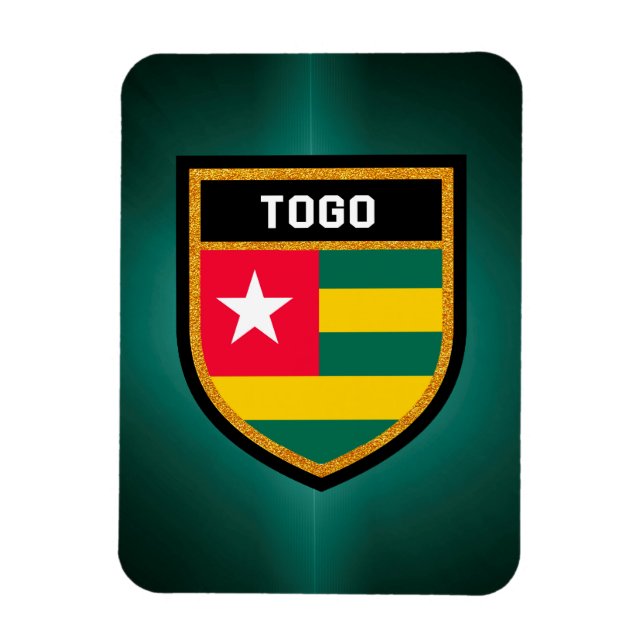 Imán Bandera de Togo (Vertical)