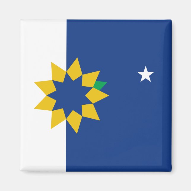 Imán Bandera de Topeka (Kansas) (Frente)