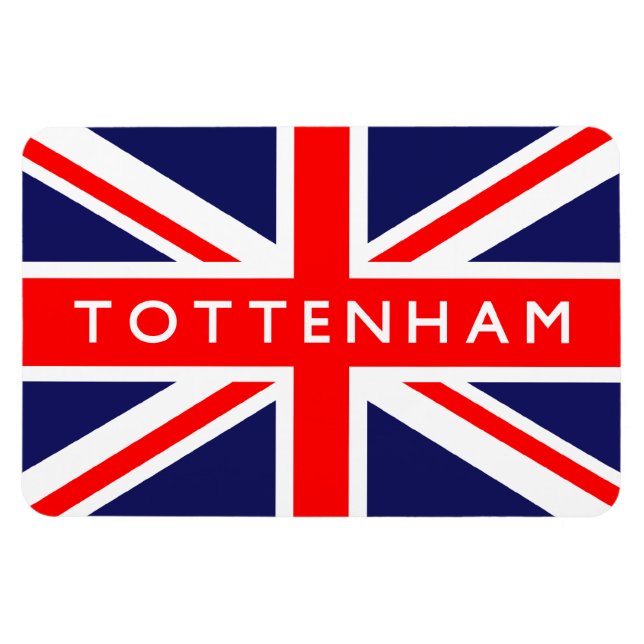 Imán Bandera de Tottenham UK (Horizontal)